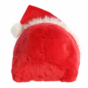 Round Grinch Spudsters plush toy in Santa outfit from Dr. Seuss collection