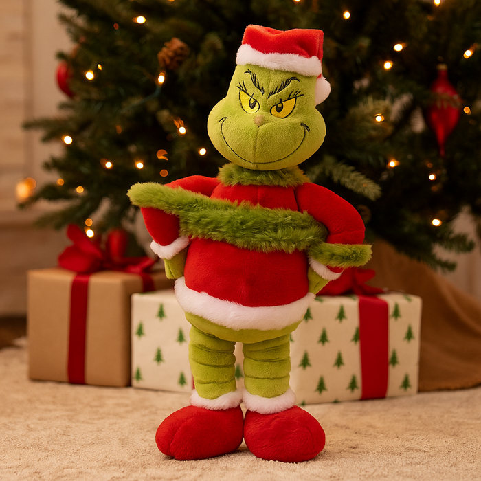 Seuss Grinch Waddler Wrapped In Tinsel Garland 17x12x27cm