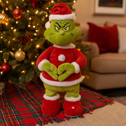 18cm Dr. Seuss Heart Hands Grinch Figurine – Whimsical Holiday Decor