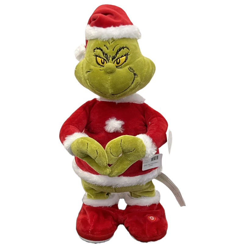 Show the Grinch's softer side with the 18cm Dr. Seuss Heart Hands Grinch Figurine. A heartwarming addition to your Christmas or Grinch collection!