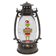 24cm Dr. Seuss Grinch Lantern – "I Am the Naughty List" Light-Up Christmas Decoration