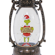 Dr. Seuss 24cm lantern with “You're As Cuddly As a Cactus” Grinch quote and LED glow