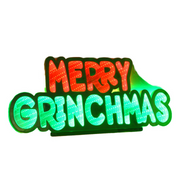 Dr. Seuss Merry Grinchmas 50cm Infinity Hanging Light – LED Indoor Christmas Decoration.