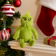 Miniature Dr. Seuss Grinch Plush Toy – 2.54cm Tall with Green Fur.