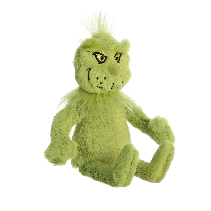 Miniature Dr. Seuss Grinch Plush Toy – 2.54cm Tall with Green Fur.