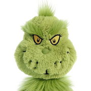 Dr. Seuss 40cm Grinch Plush Toy with Green Fur and Mischievous Smile.