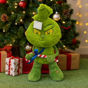 Dr. Seuss Small Side Stepper Baby Grinch 43cm – Animated plush Christmas figure with side-stepping motion and festive charm