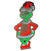 Dr. Seuss Grinch Standing Infinity Light 90cm with glowing LED mirror effect