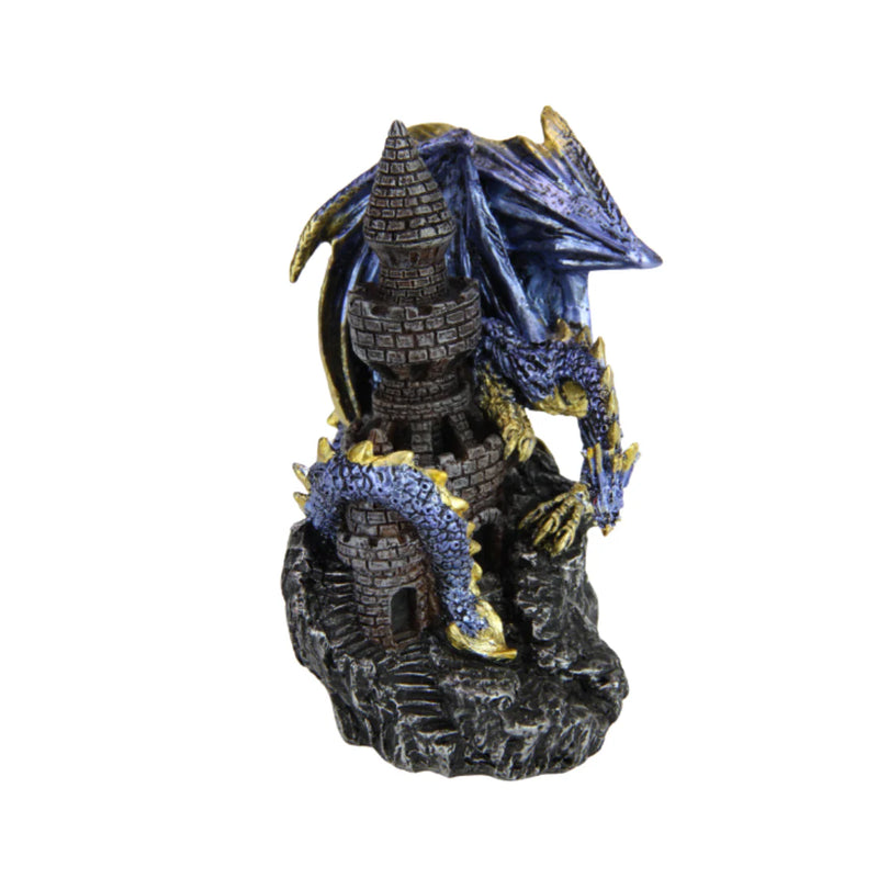 Ronis Dragon Guarding Castle Tower 14cm Assorted