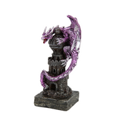 Ronis Dragon Siting on Tower 16cm Assorted