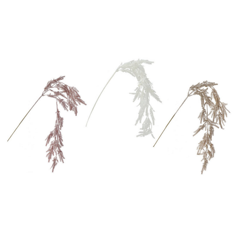 Ronis Draping Glitter Fern 78cm 3 Asstd