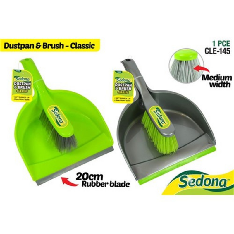 Ronis Dust Pan & Brush Set 2pce Sedona 2 Asstd