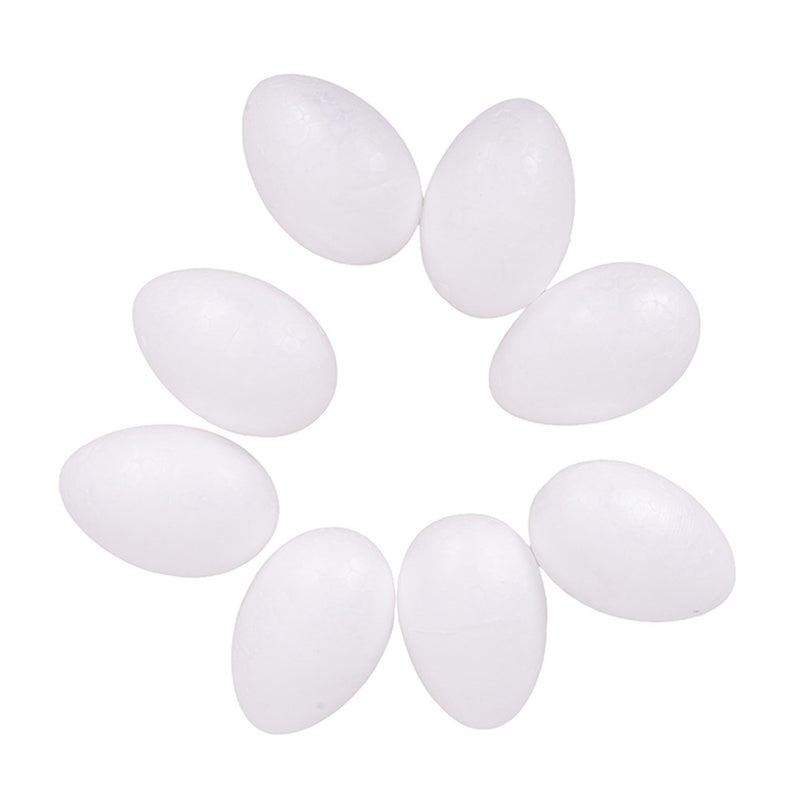 Pack of 8 small foam eggs