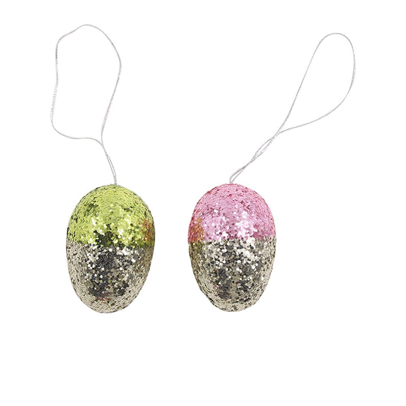 Two pack mint and pink eggs