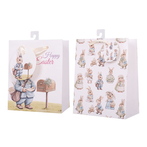 Large vintage style bunny gift bag