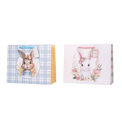 Medium Easter gift bags with bunny designs