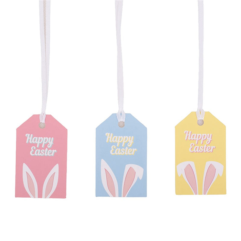 Bunny ear shaped gift tags 24 pack
