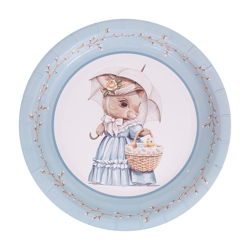 20 pack vintage bunny paper plates