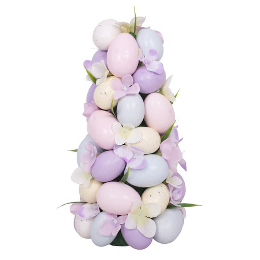 Tabletop tree with lavender and Easter eggs 33cm