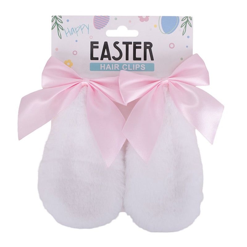 Two pack floppy bunny ear hair clips