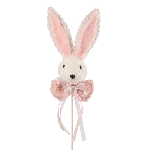 Bunny head decoration on a stick