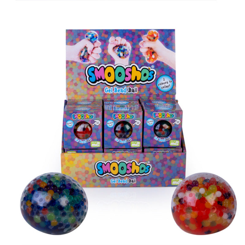 Multi coloured gel bead ball