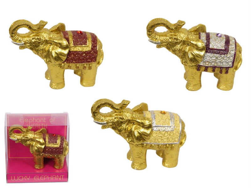 Lucky gold elephant ornament