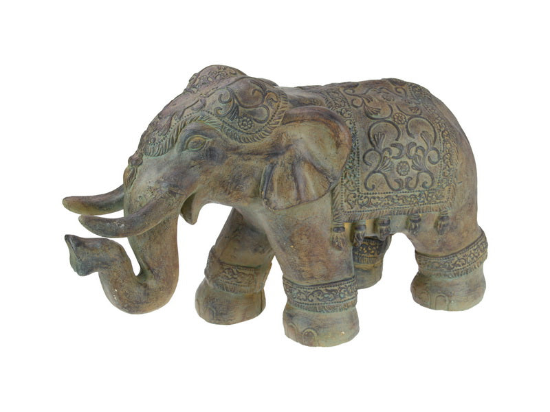 63CM LONG STANDING GARDEN ELEPHANT
