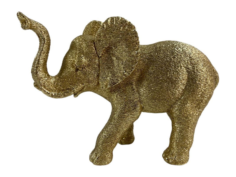 Gold elephant decorative ornament