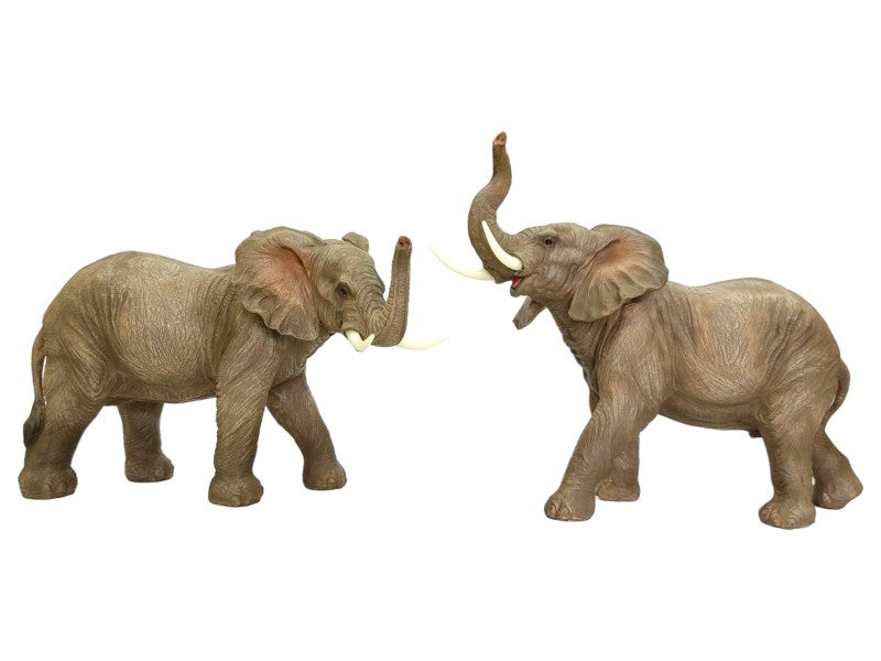Realistic standing elephant figurine assorted