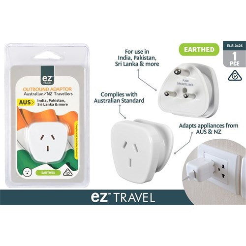 Australian to India Pakistan travel adaptor
