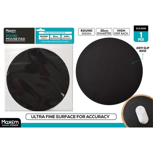 Round non-slip mouse pad