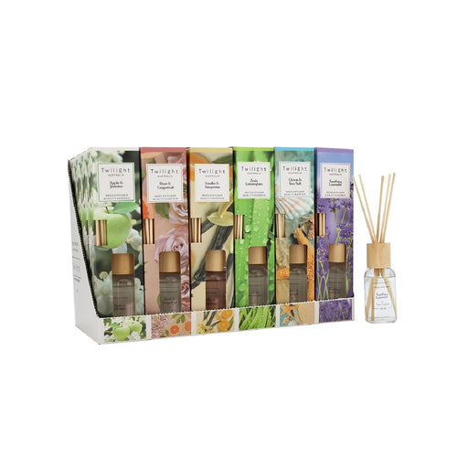 Pack of six miniature assorted fragrance vessels