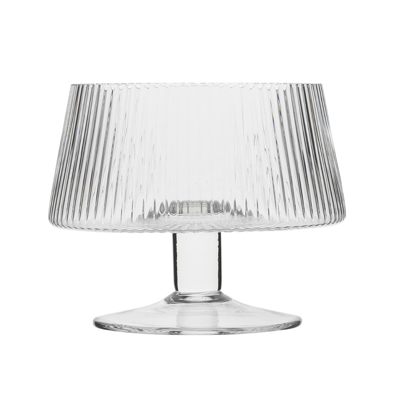 Ecology Trifle Bowl 4pc 10cm Classic Fluted – set of four mini pedestal glass trifle bowls for individual desserts