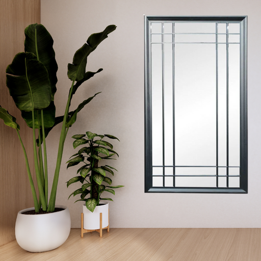 Ronis Edward Window Mirror 190x100x6cm Black