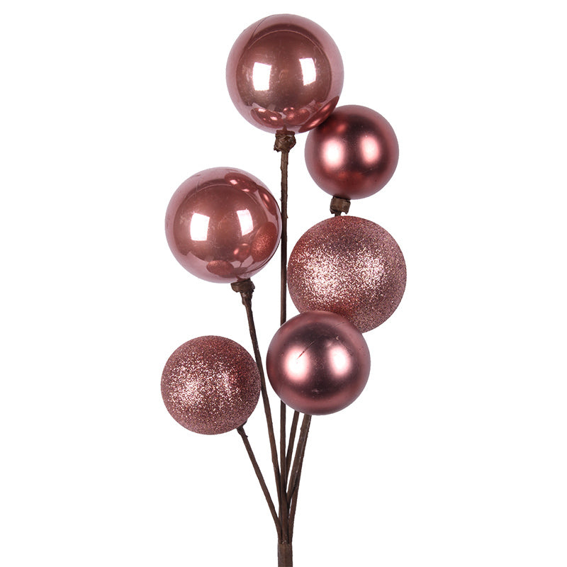 Ronis Eggnog Bauble Cluster 40cm