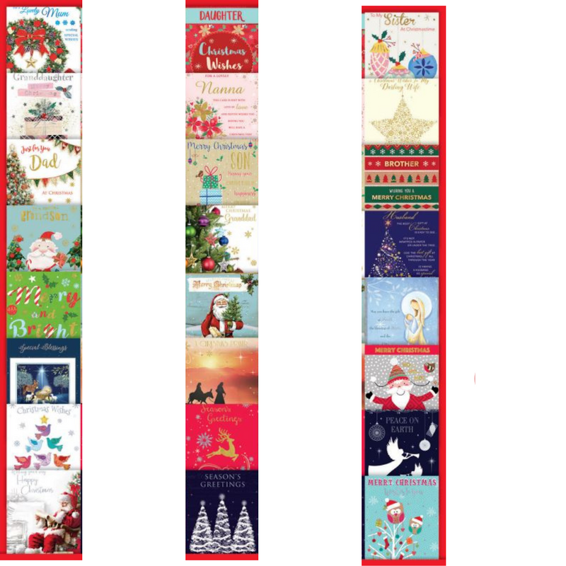 Ronis Elegance Single Christmas Card 24 Asstd