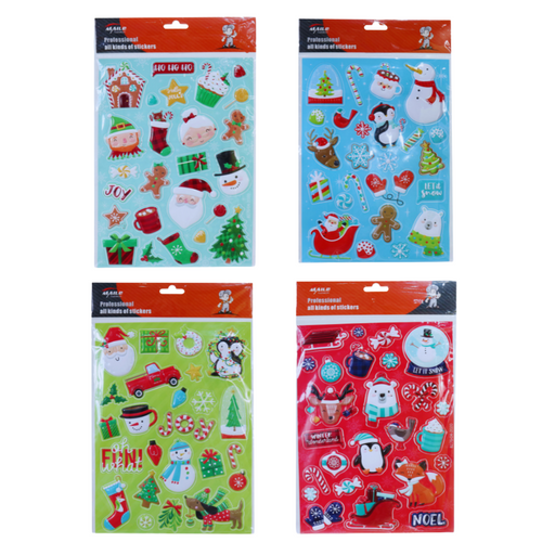 Ronis Embossed Cute Sticker Sheet Assorted