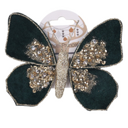 Ronis Emerald Butterfly with Clip 13x10x2cm