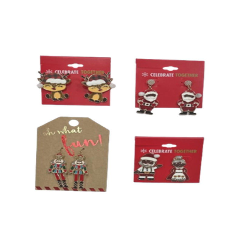 Ronis Enamel Dangle Earrings Assorted