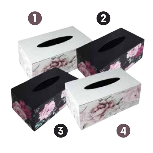 Ronis Enchanted Floral Tissue Boxes 24x13.5x10cm 4 Asstd
