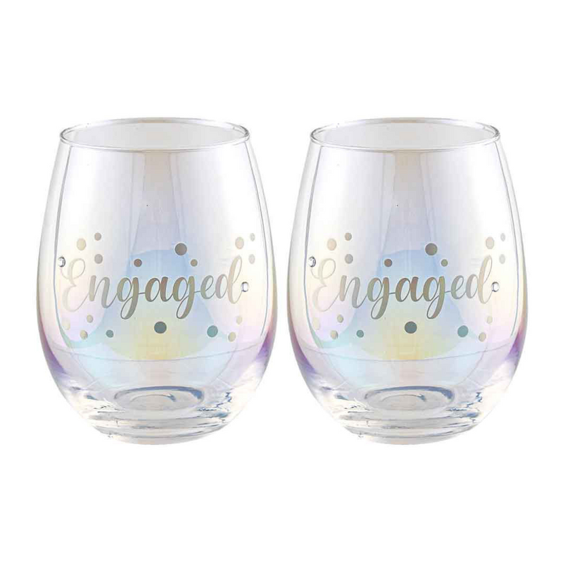 Ronis Engaged Stemless Holographic Set of 2 560ml