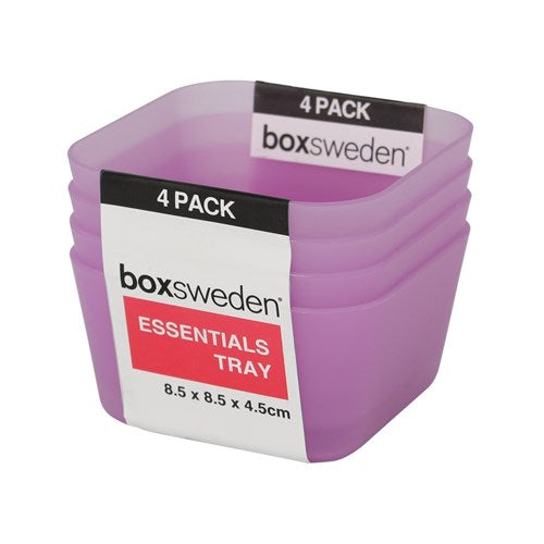Ronis Essentials Tray 8.5x8.5x4.5cm 4pk 4 Asstd