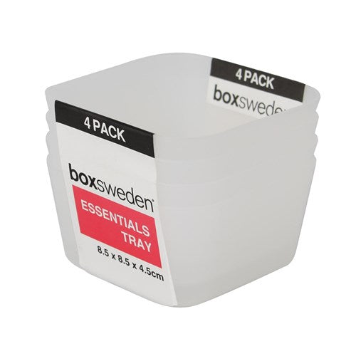 Essentials Sort Tray 8.5X8.5X4.5cm 4pk