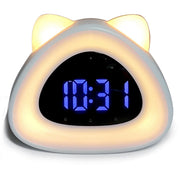 Ronis Eurie Cat Ears Sunrise Light Digital Alarm Clock 13x6.5x11cm Assorted