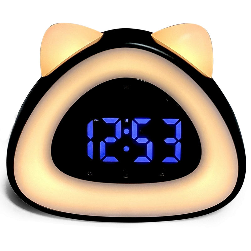 Ronis Eurie Cat Ears Sunrise Light Digital Alarm Clock 13x6.5x11cm Assorted
