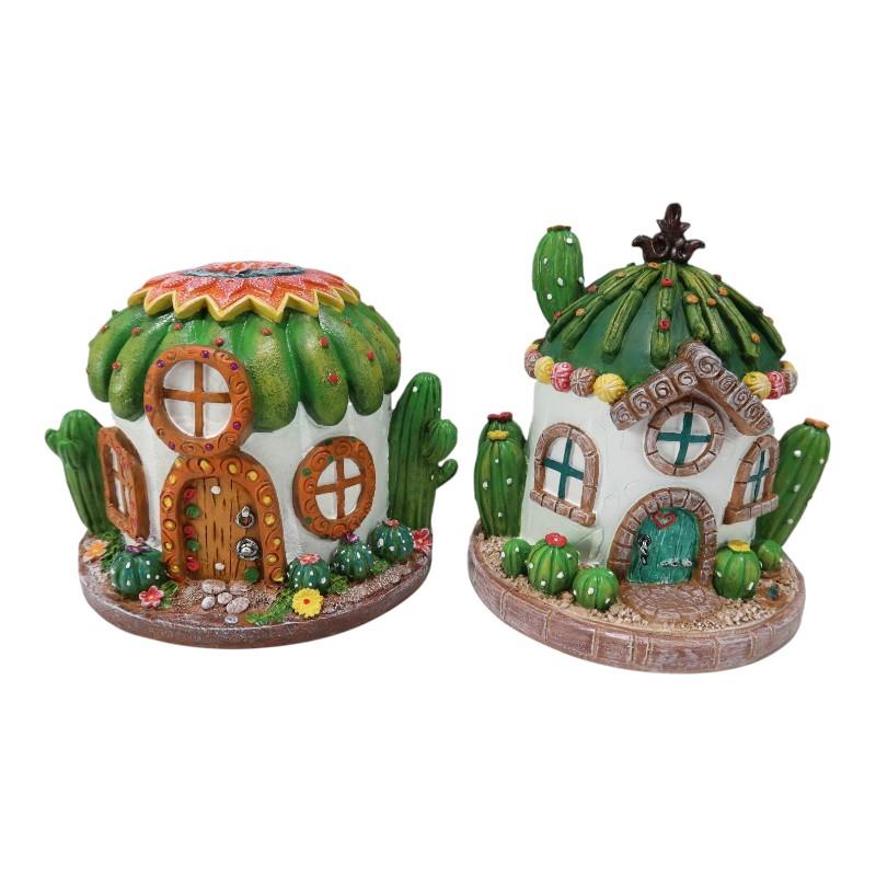 Assorted cactus fairy garden ornament 14x16cm