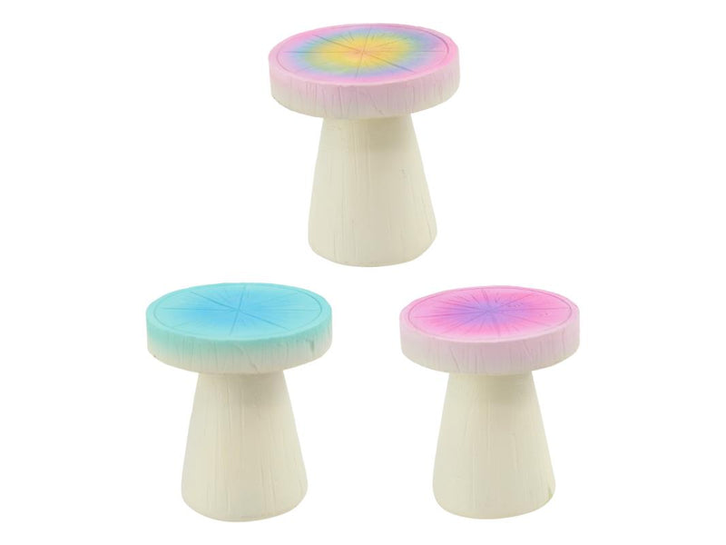 6CM FAIRY GARDEN STOOL 3 ASSTD