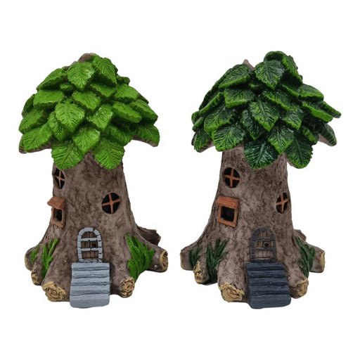 Assorted fairy garden tree house 9.5cm