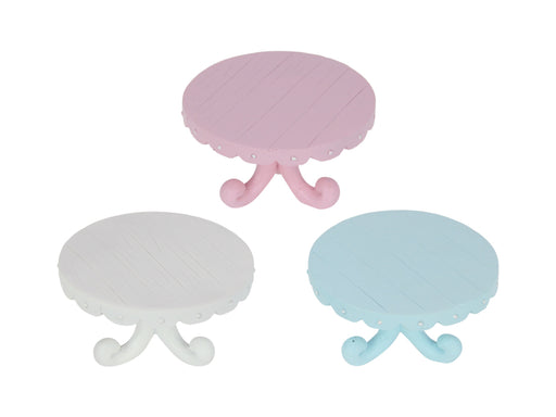 10CM ROUND FAIRY GARDEN TABLE 3 ASSTD
